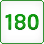 180 android application logo